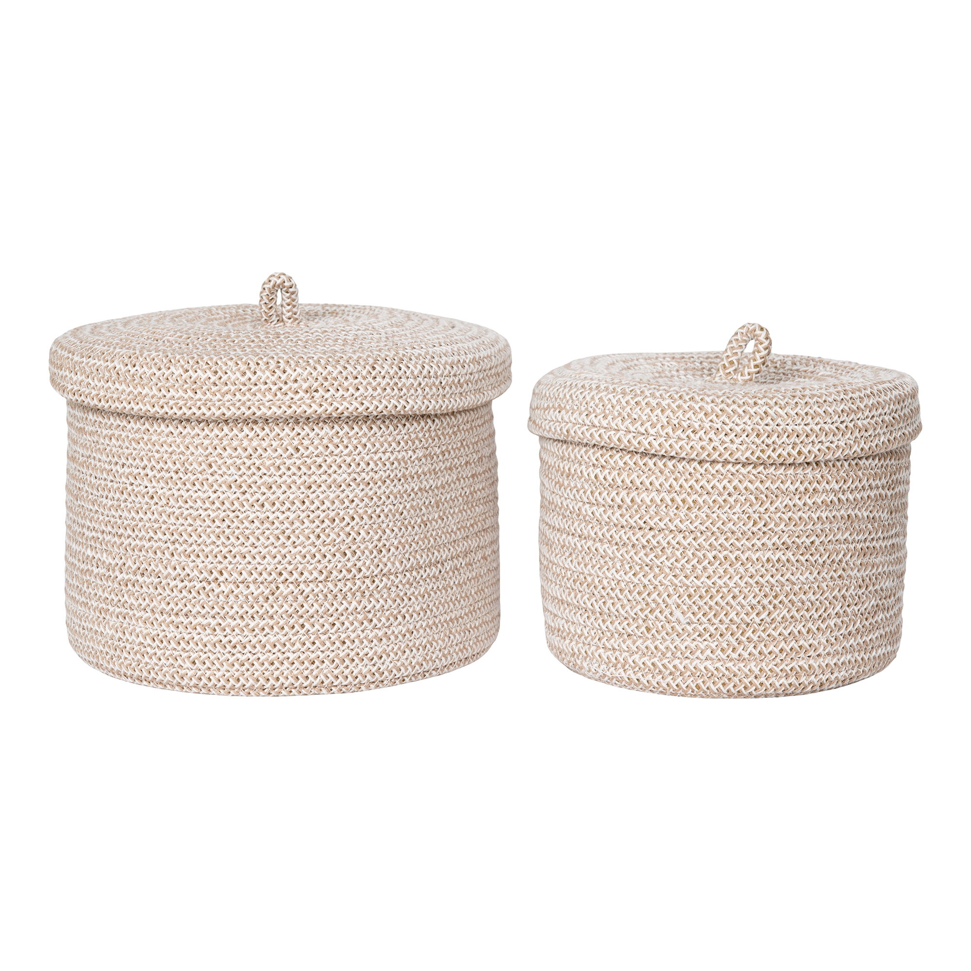 Mand Jeirdos Katoen Beige - Set van 2