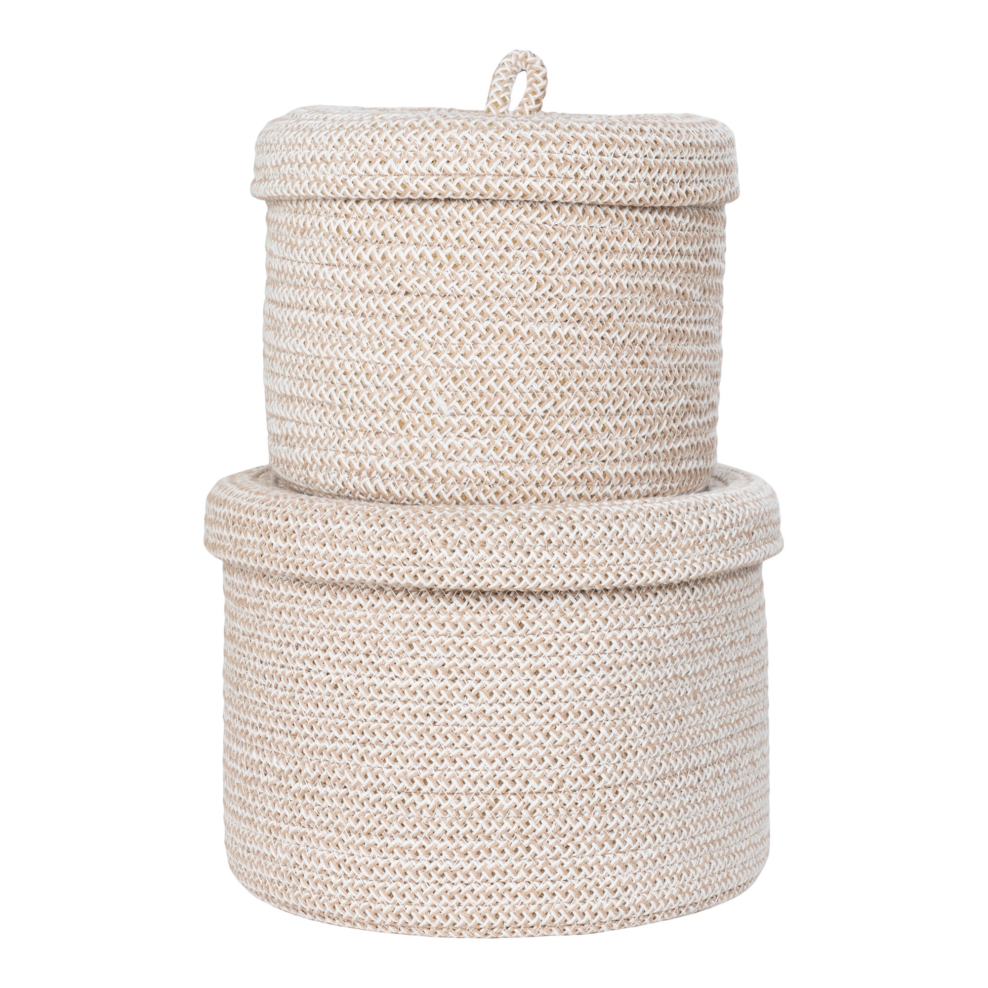 Mand Jeirdos Katoen Beige - Set van 2 - Afbeelding 3