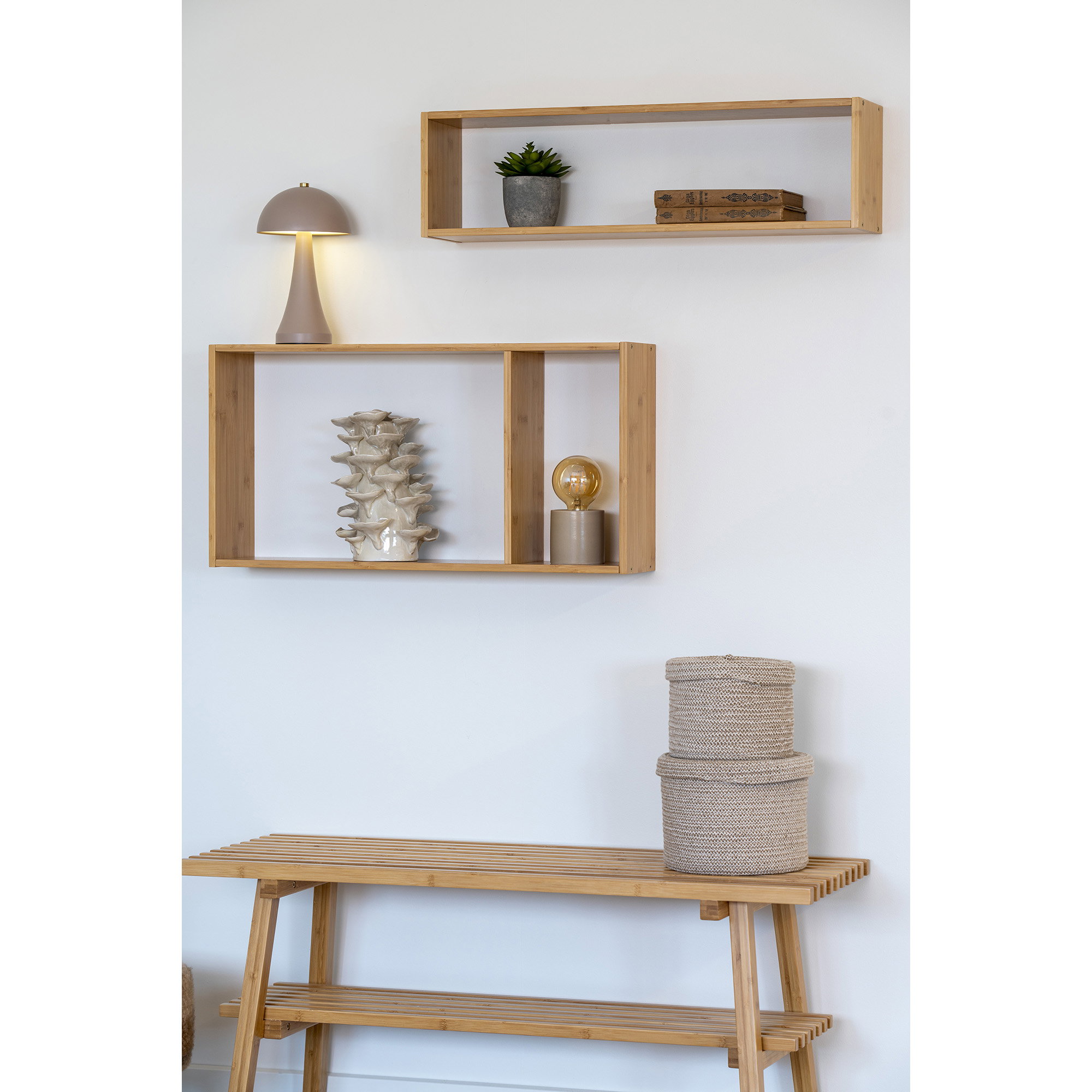 Mand Jeirdos Katoen Beige - Set van 2 - Afbeelding 5