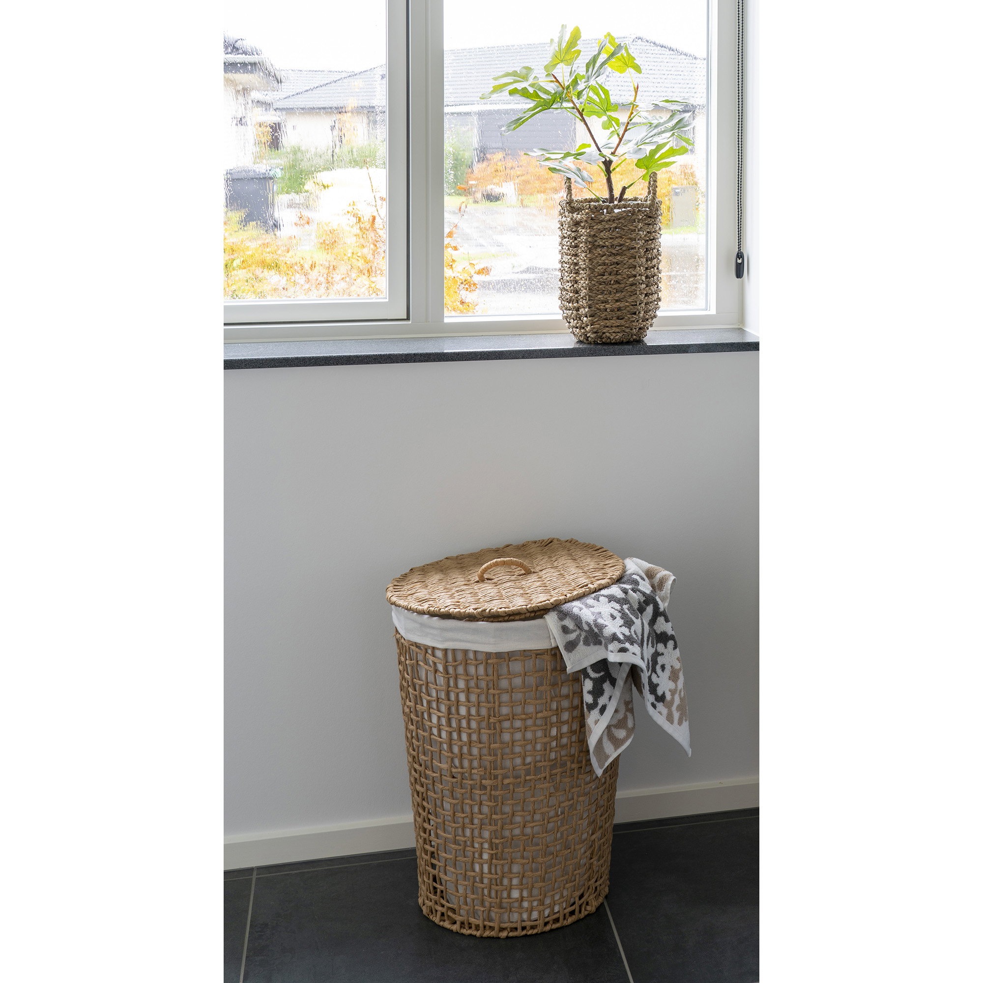 Wasmand Cusone Polyester Naturel - Afbeelding 3