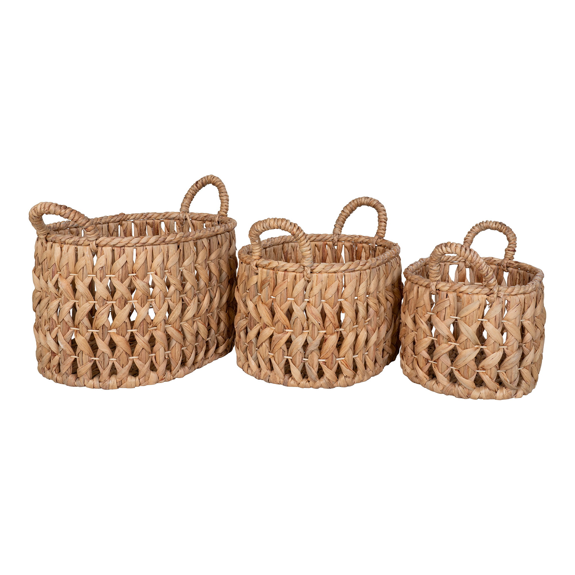 Mand Greinnang Waterhyacint Naturel - Set van 3 - Afbeelding 2