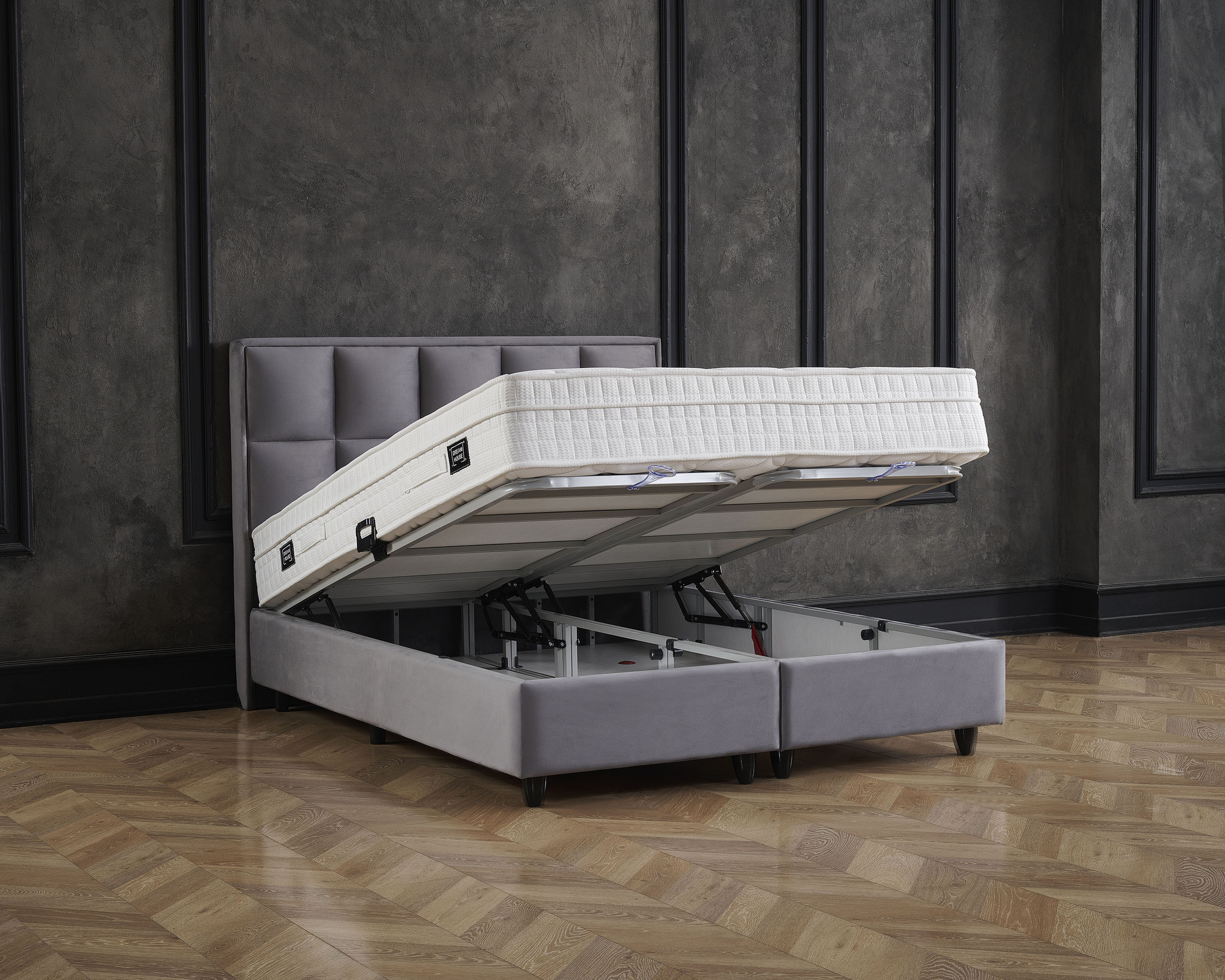 Boxspring Vaurmar Antraciet 160x200 - Afbeelding 6