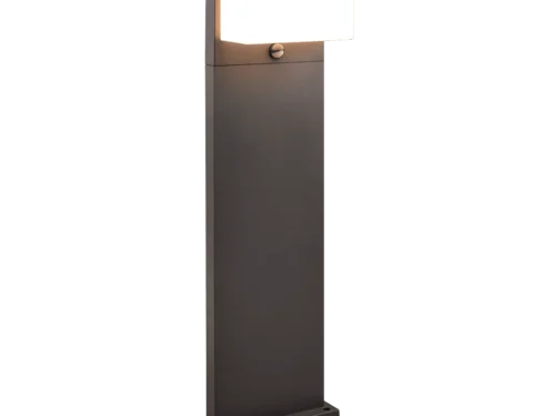 Buitenlamp Launsa antraciet set van 3, moderne LED tuinlamp met warme witte lichtkap en strakke afwerking