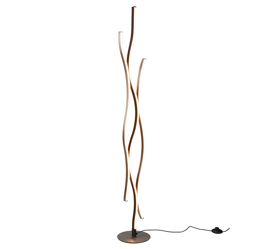 Vloerlamp Broontek Zwart Ø20,5 cm - Set van 3 - Afbeelding 2