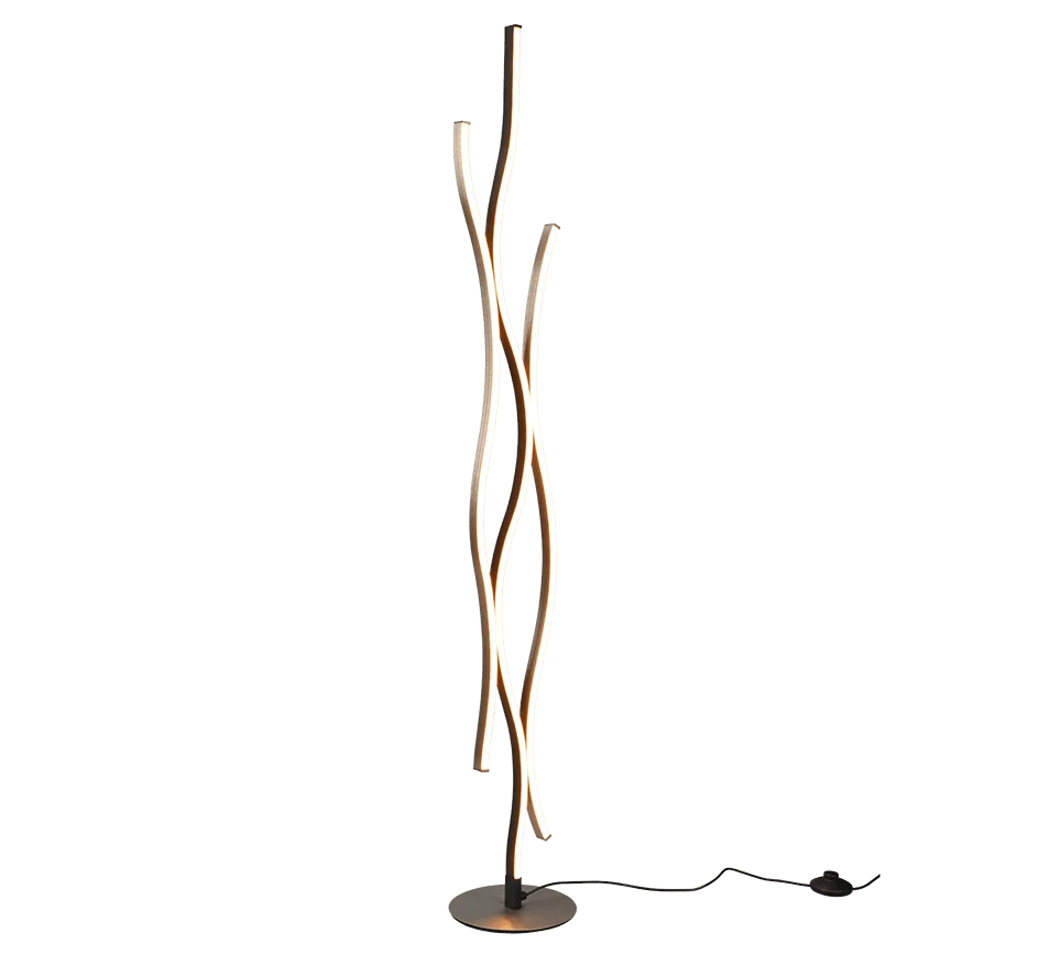 Vloerlamp Broontek Zwart Ø20,5 cm - Set van 3 - Afbeelding 2