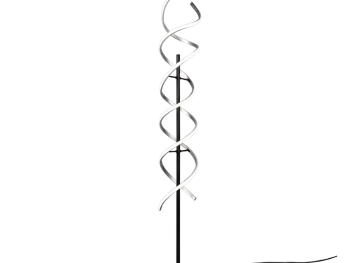 Vloerlamp Rirna Wit H150 cm set van 3 met LED, geborsteld aluminium en touchdimmer