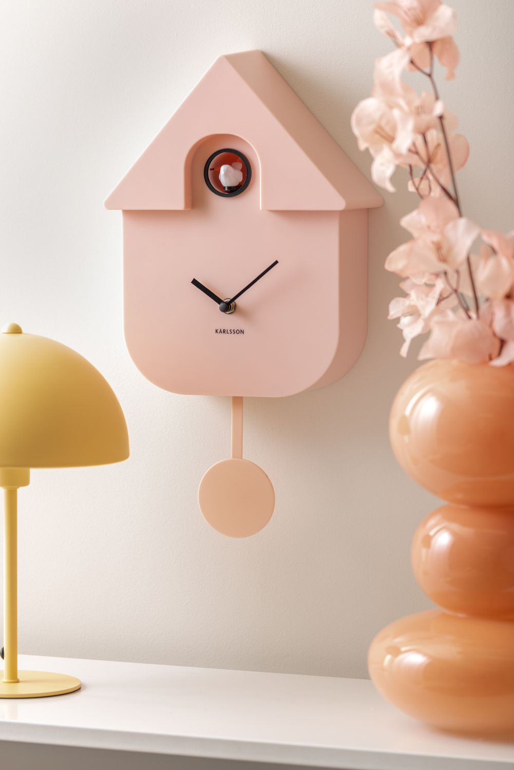 Wandklok Stalvero Zacht Roze - Afbeelding 4