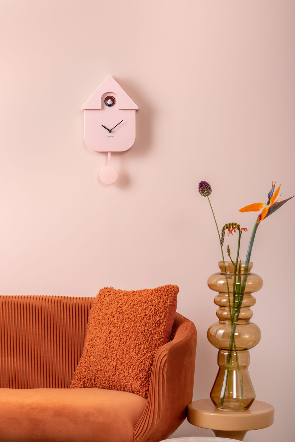 Wandklok Stalvero Zacht Roze - Afbeelding 5