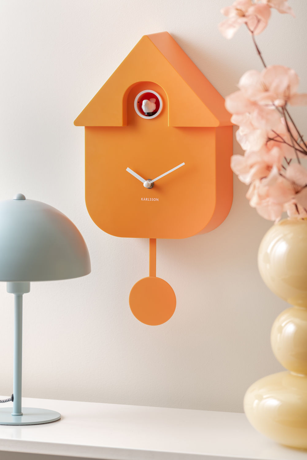 Wandklok Paarnia Helder Oranje - Afbeelding 4