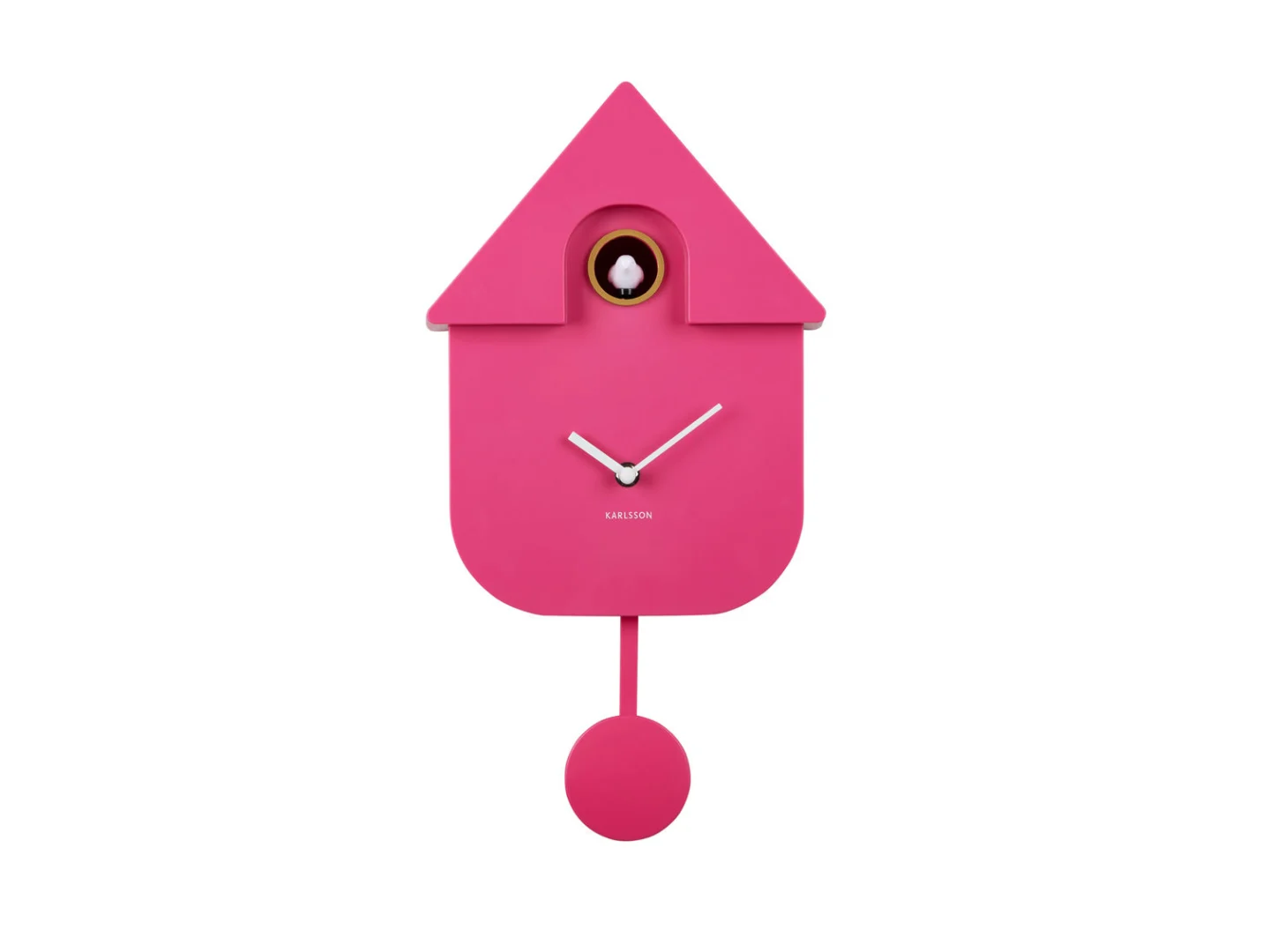 Wandklok Praldel Helder roze metaal - Afbeelding 2