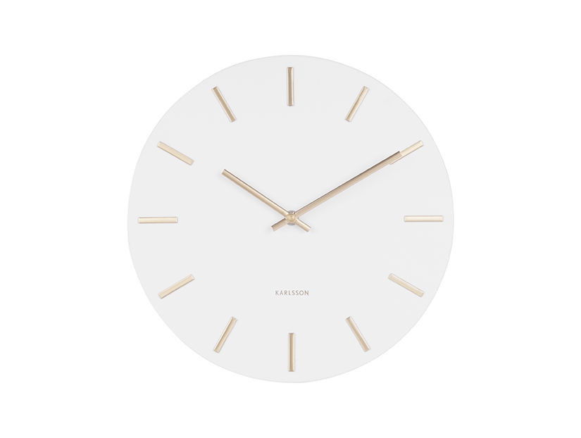 Wandklok Meeskil Wit