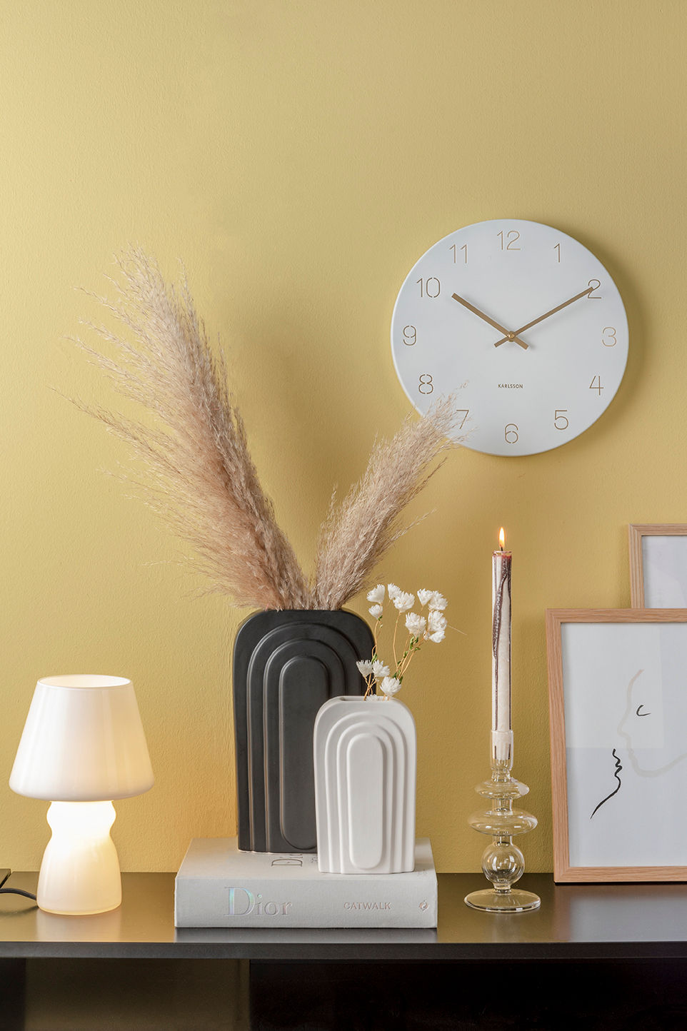 Wandklok Laarrena Wit - Afbeelding 5
