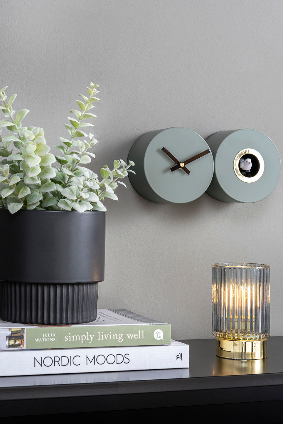 Wandklok Brunsond Groen - Set van 2 - Afbeelding 4