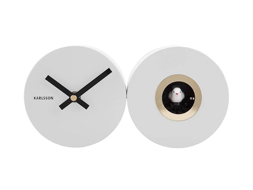 Wandklok Lansella Wit - Set van 2 - Afbeelding 2
