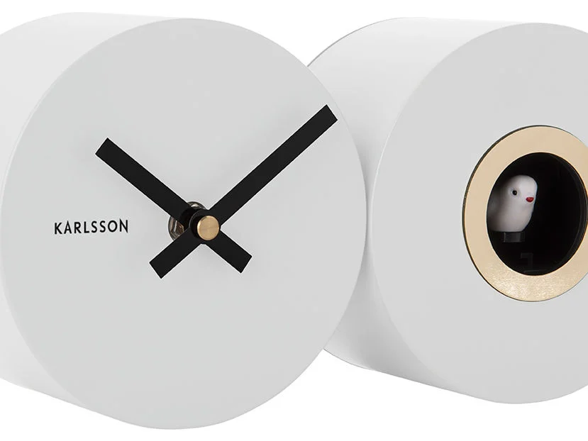 Wandklok Lansella Wit - Set van 2 - Afbeelding 3