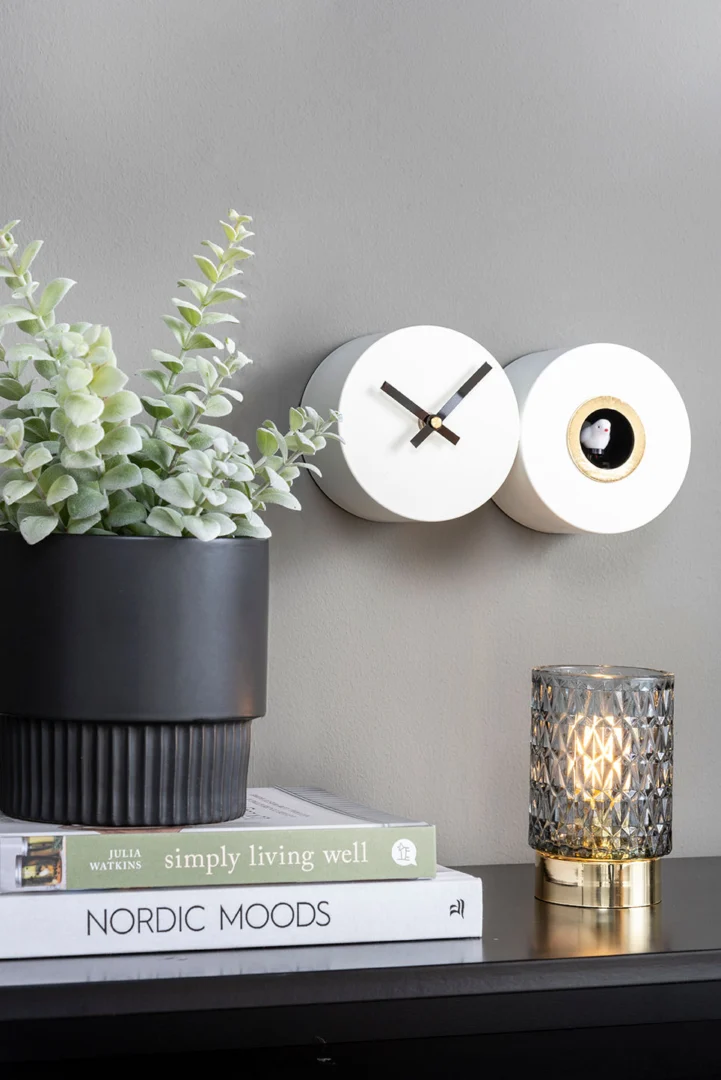 Wandklok Lansella Wit - Set van 2 - Afbeelding 4
