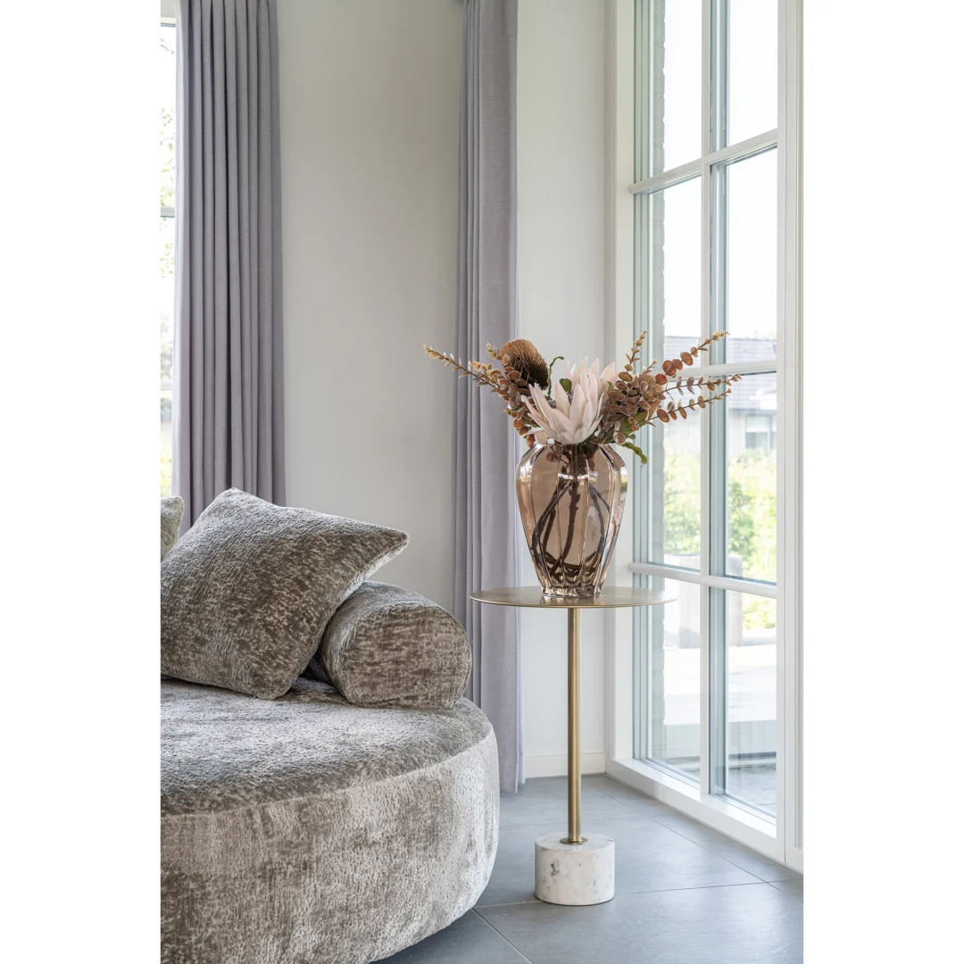Vaas Sebane Glas Bruin H29 cm - Afbeelding 4