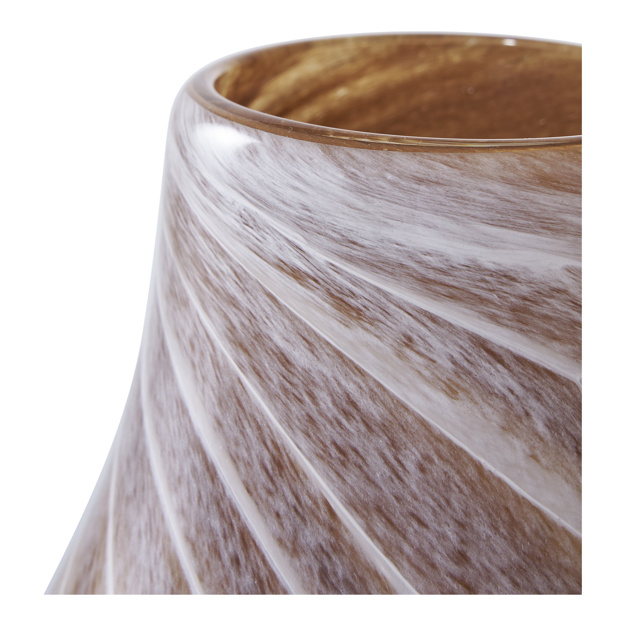 Vaas Cenia Glas Bruin H23 cm - Afbeelding 2