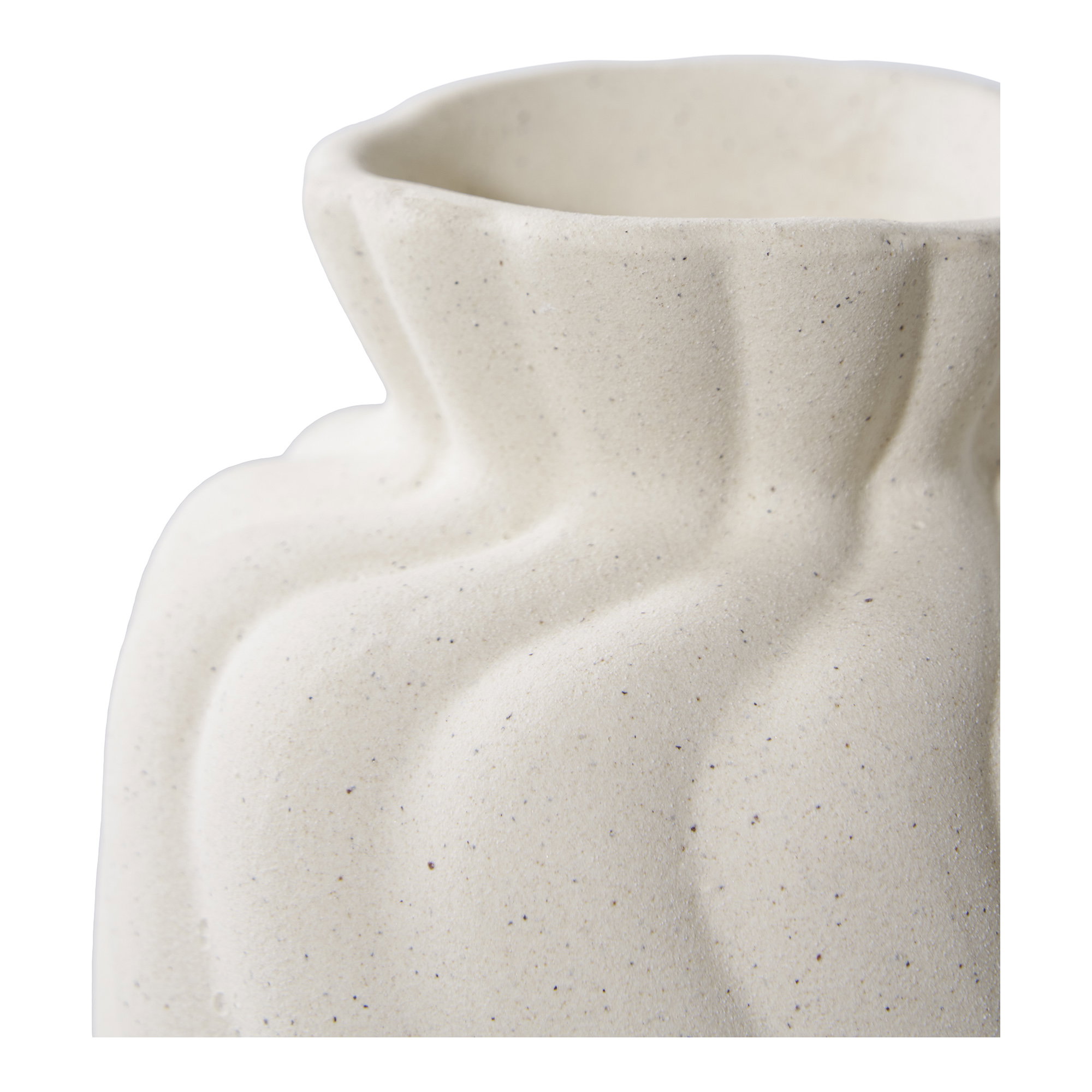 Vaas Stemang Keramiek Wit H12 cm - Set van 2 - Afbeelding 5