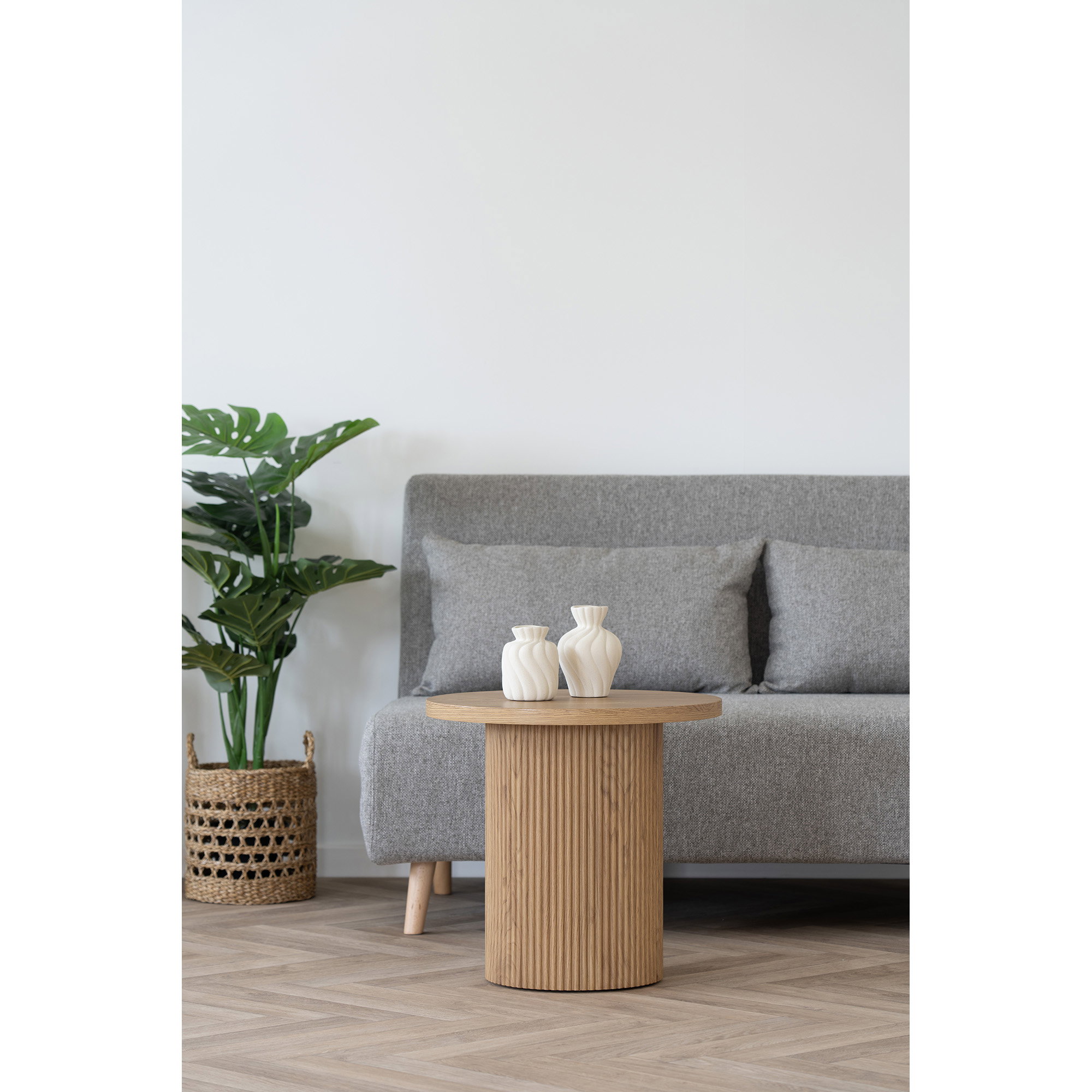 Vaas Stemang Keramiek Wit H12 cm - Set van 2 - Afbeelding 6