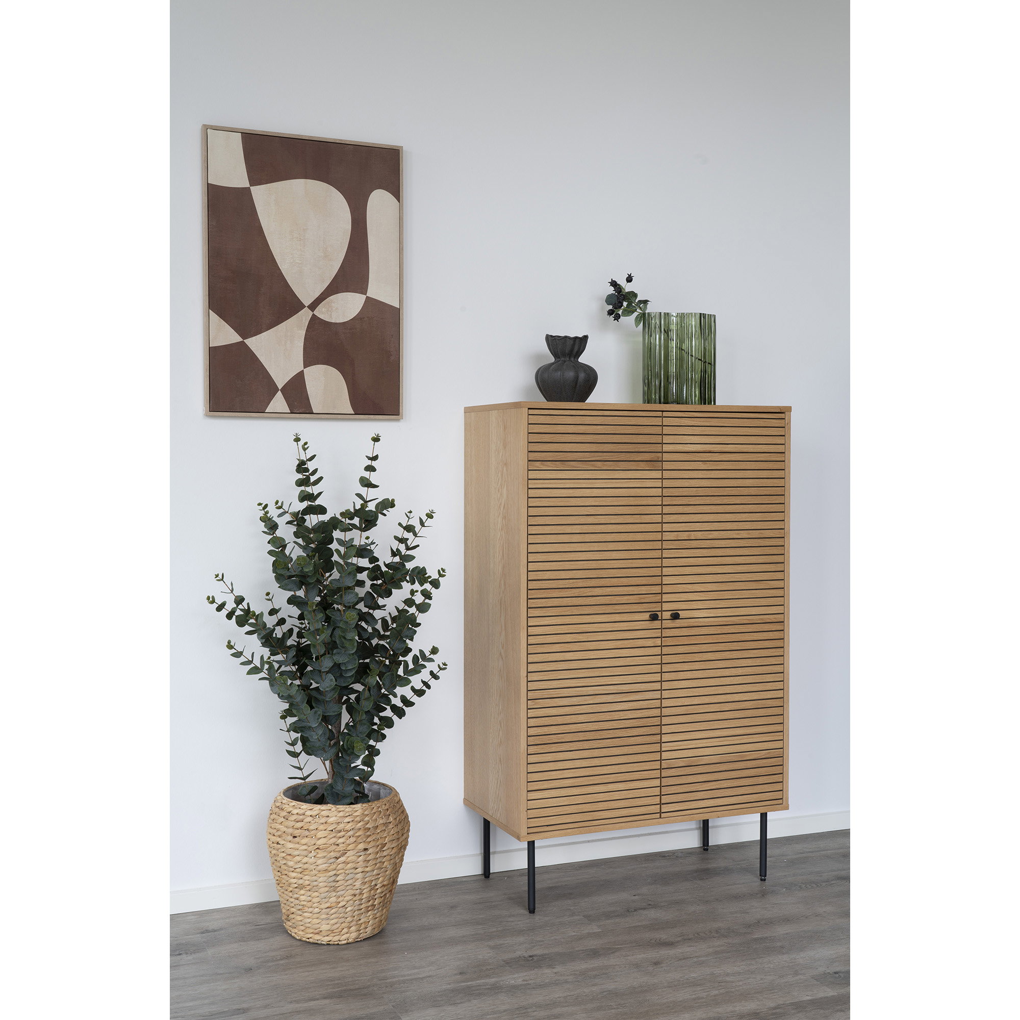 Vaas Stilva Glas Groen H26,5 cm - Afbeelding 6