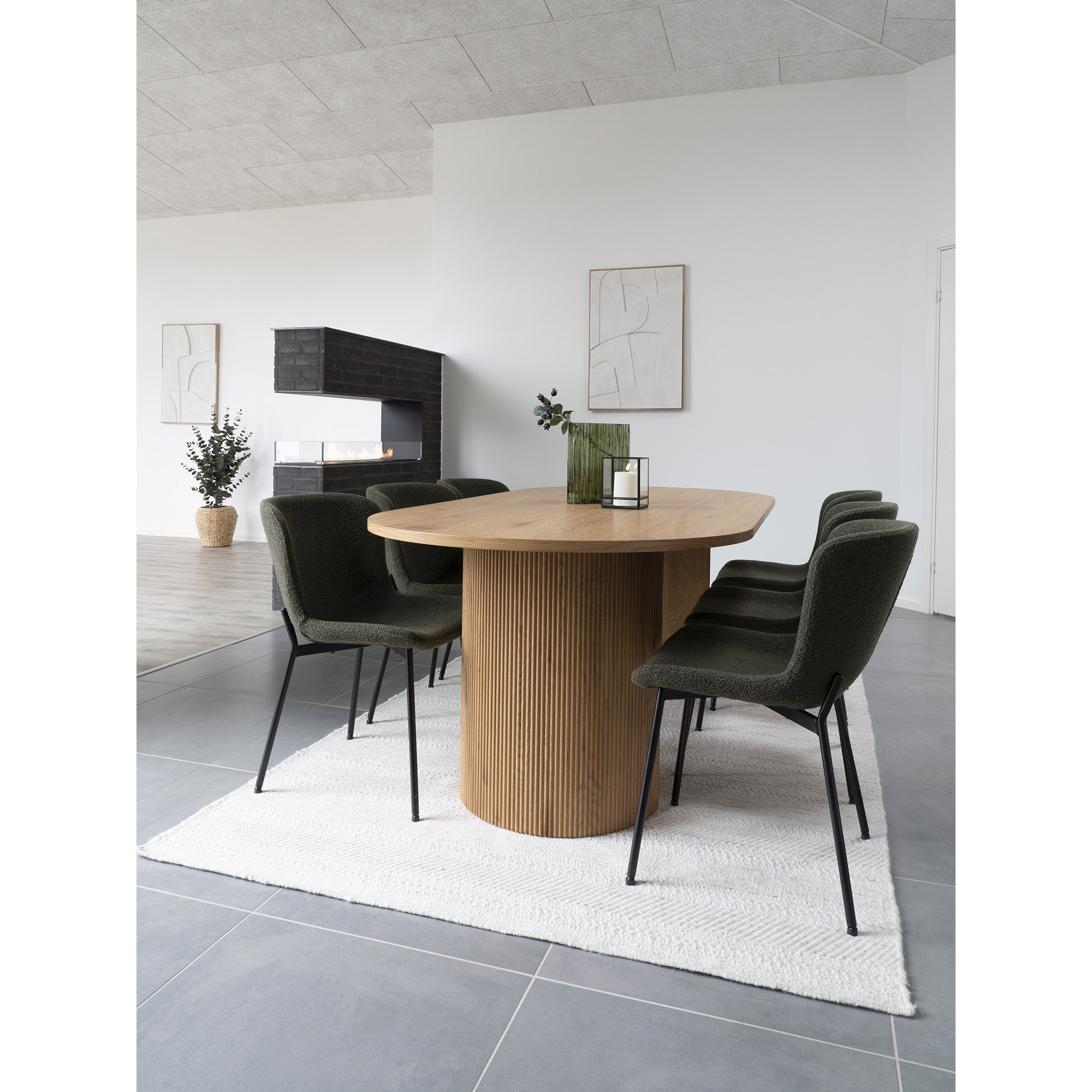 Vaas Stilva Glas Groen H26,5 cm - Afbeelding 7