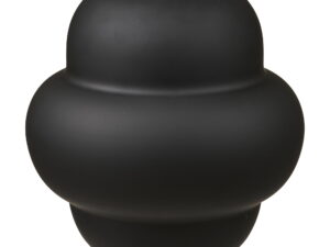 Vaas Flaarmond Glas Zwart H20 cm