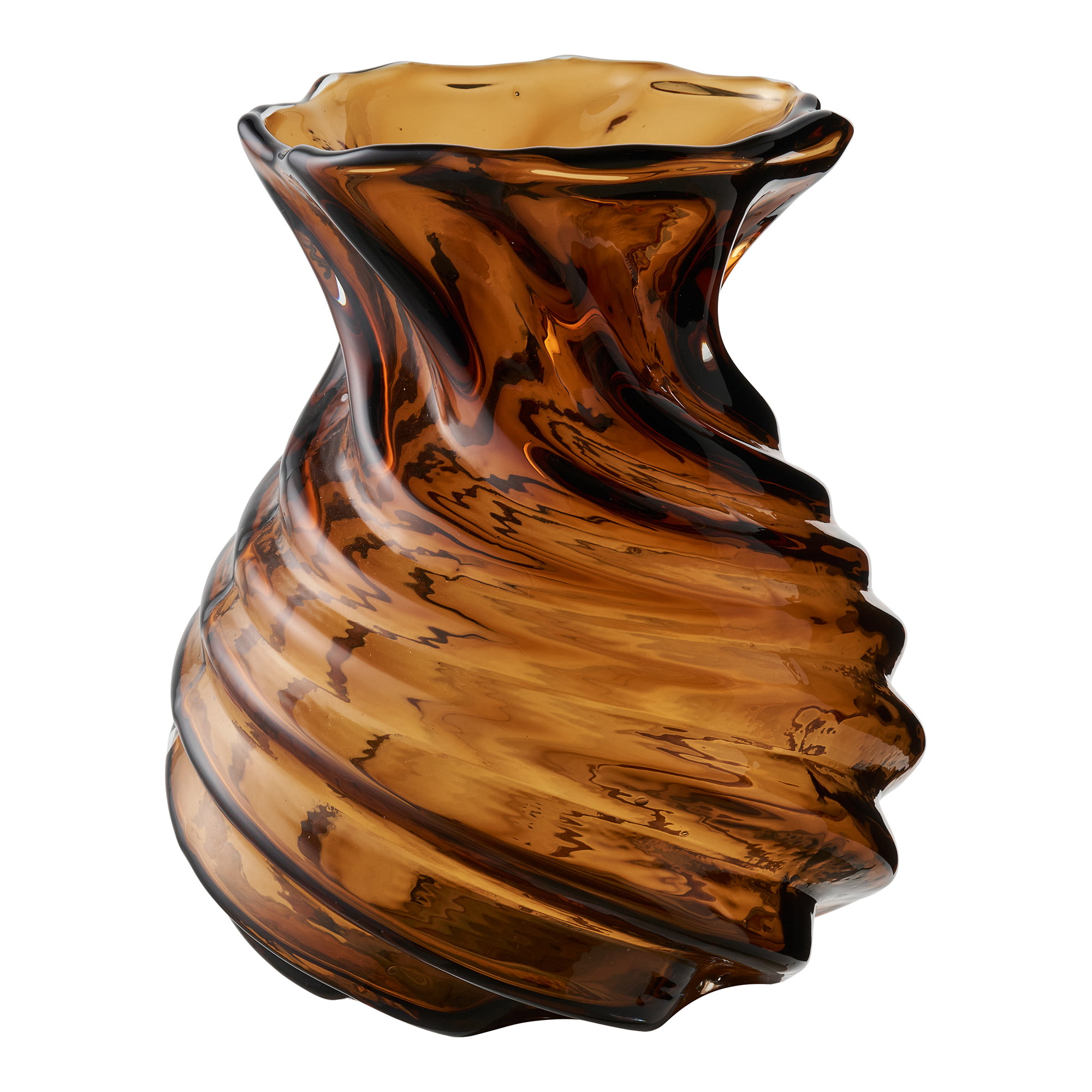 Vaas Preistas Glas Bruin H18,5 cm
