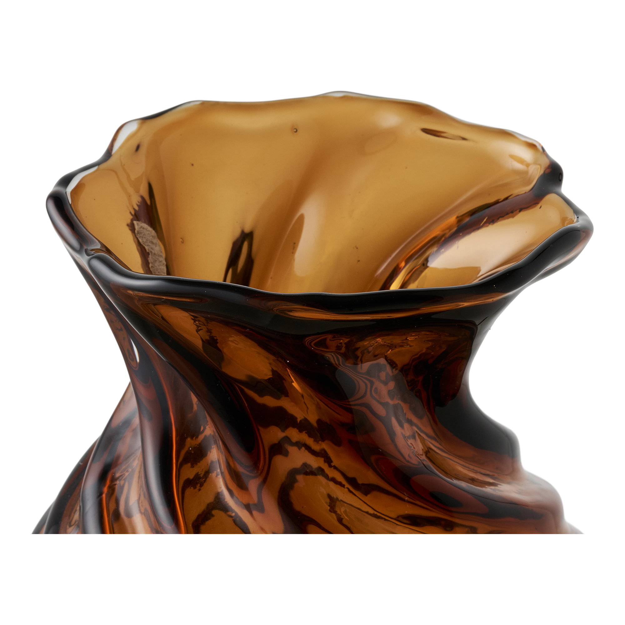 Vaas Preistas Glas Bruin H18,5 cm - Afbeelding 2