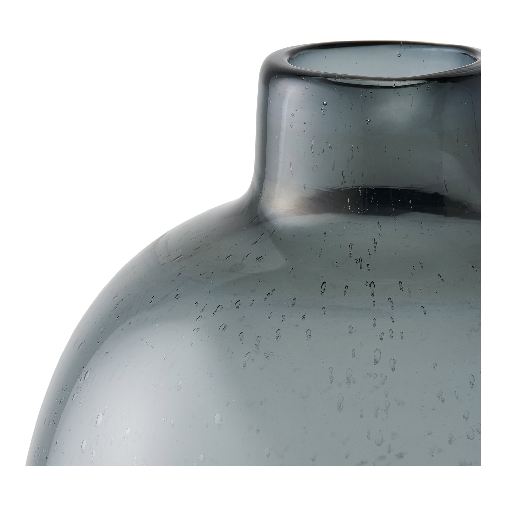 Vaas Kleski Glas Zwart H35 cm - Afbeelding 2