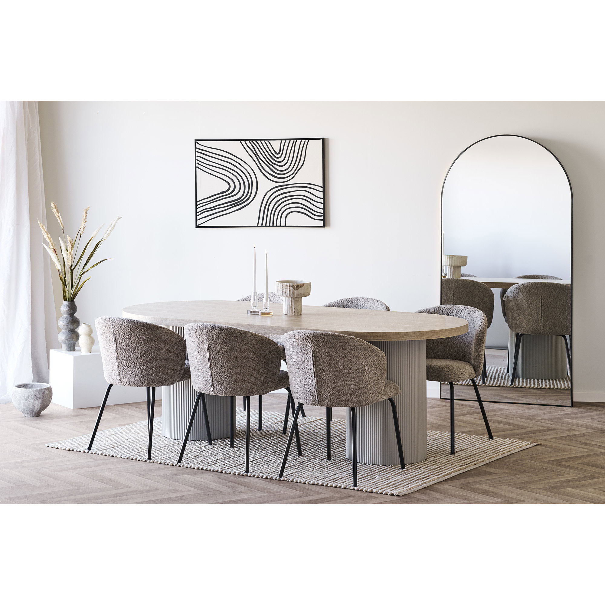 Vaas Arendal Keramiek Beige H19,5 cm - Afbeelding 4
