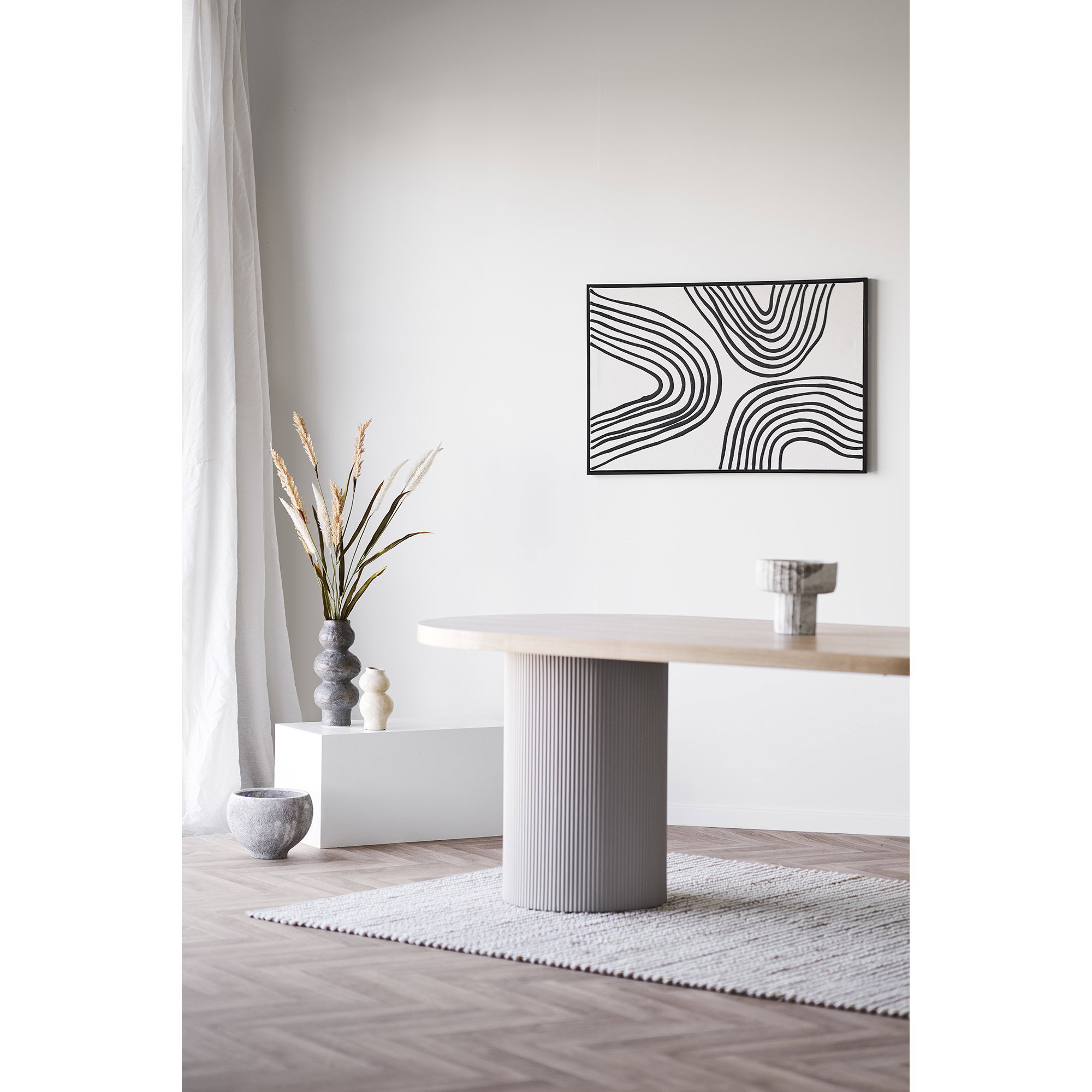 Vaas Arendal Keramiek Beige H19,5 cm - Afbeelding 5
