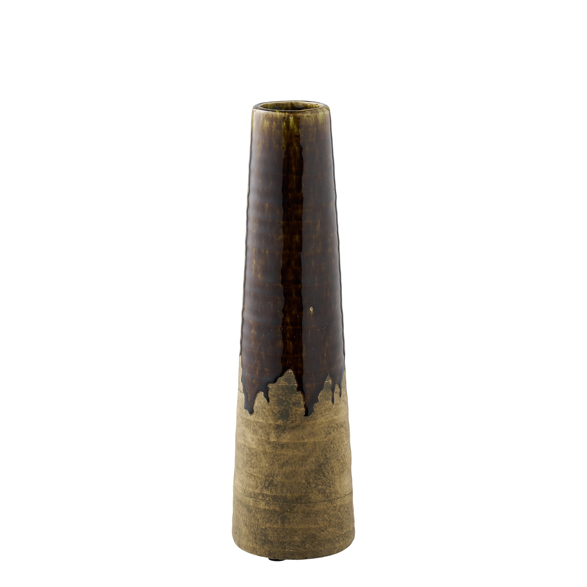 Vaas Rurnero Keramiek Bruin H39 cm