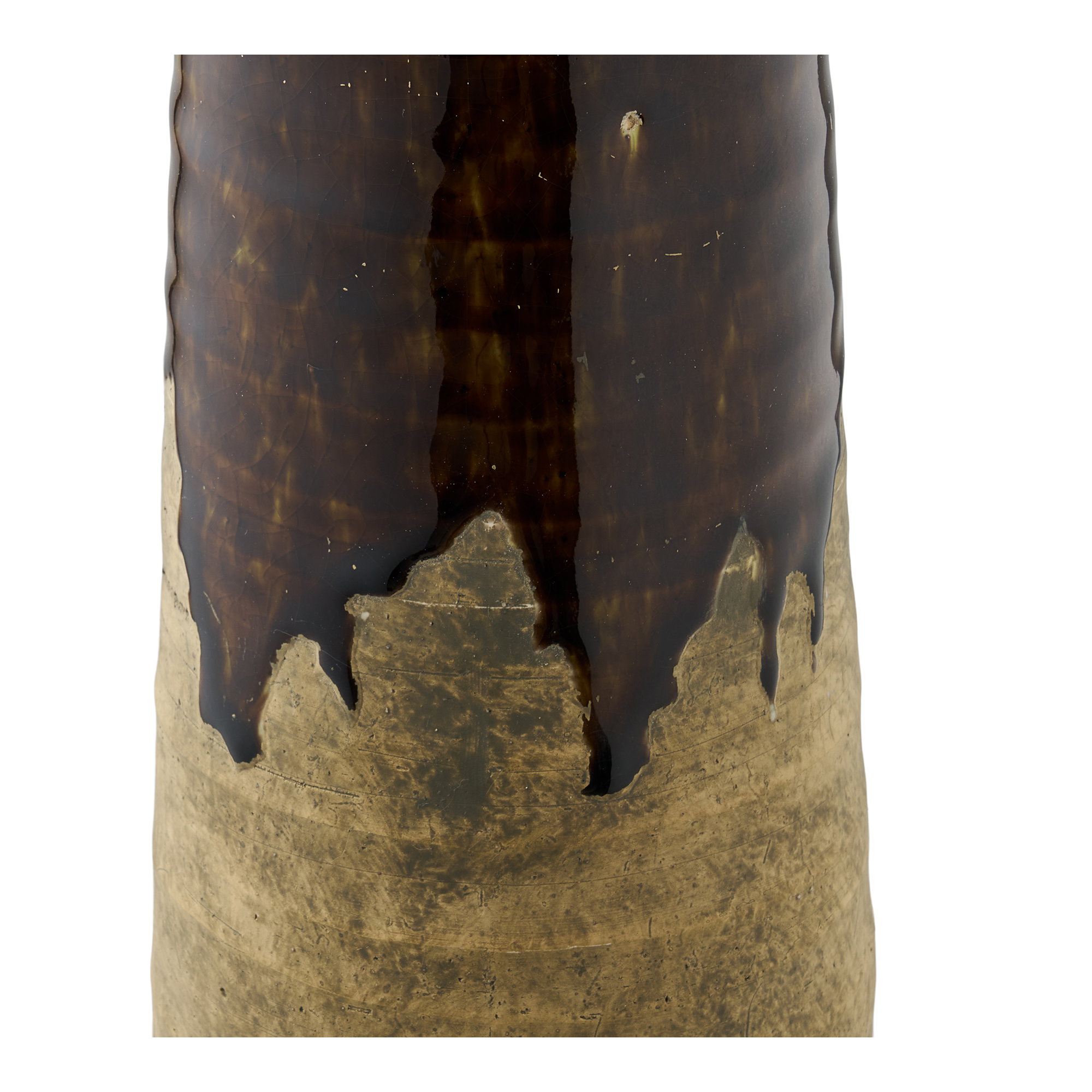 Vaas Rurnero Keramiek Bruin H39 cm - Afbeelding 2