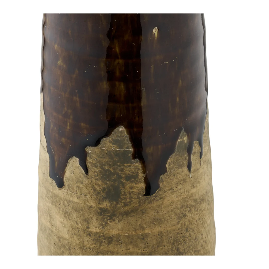 Vaas Rurnero Keramiek Bruin H39 cm - Afbeelding 2