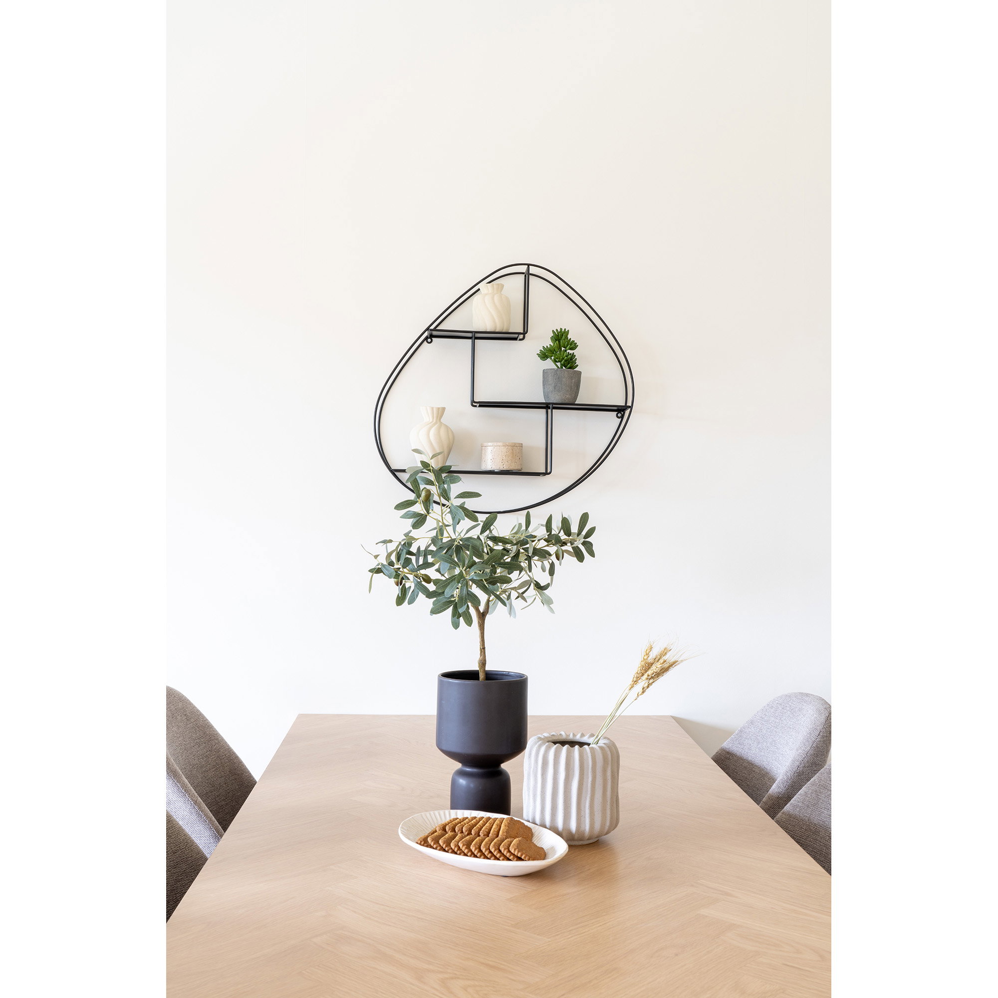 Bloempot Koontu Keramiek Zwart H23,5 cm - Afbeelding 6