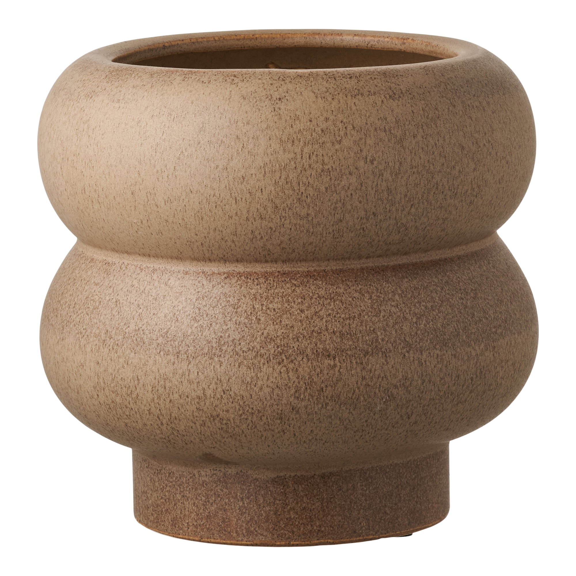 Bloempot Tranun Keramiek Bruin H17,5 cm