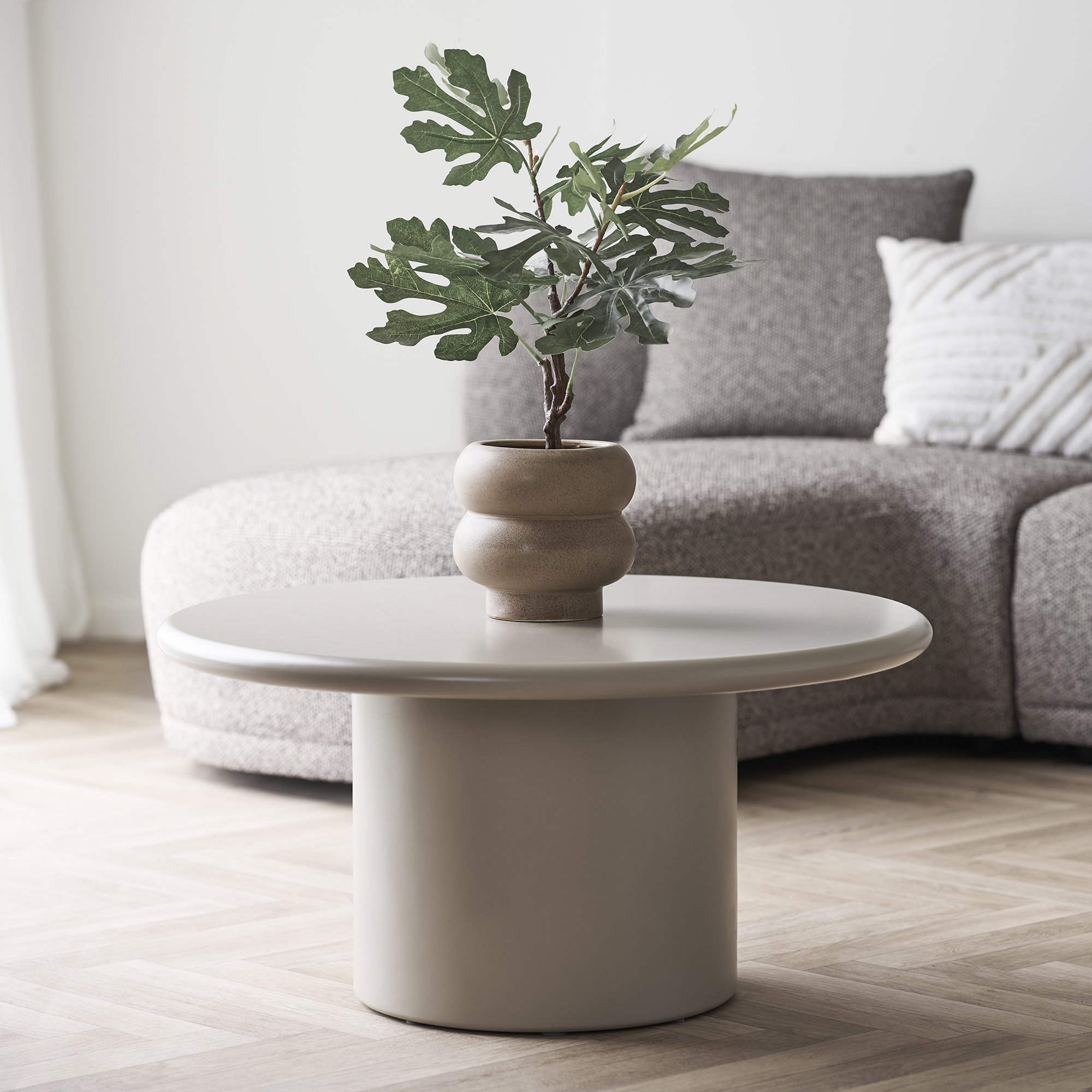 Bloempot Tranun Keramiek Bruin H17,5 cm - Afbeelding 3