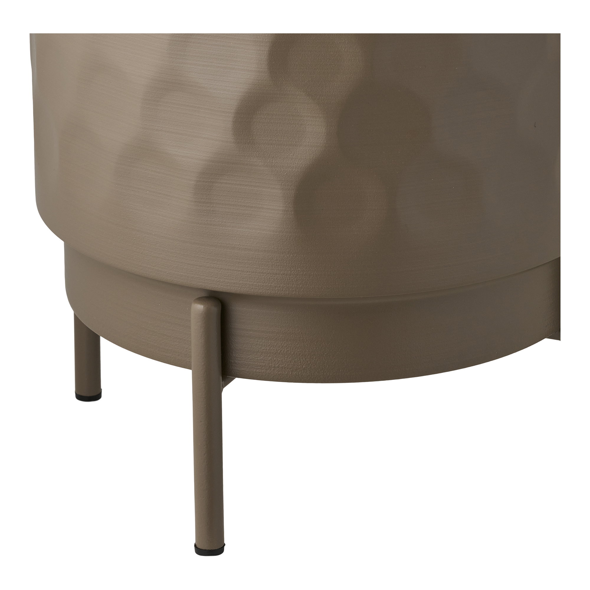 Bloempot Fondund Staal Bruin H26 cm - Afbeelding 3