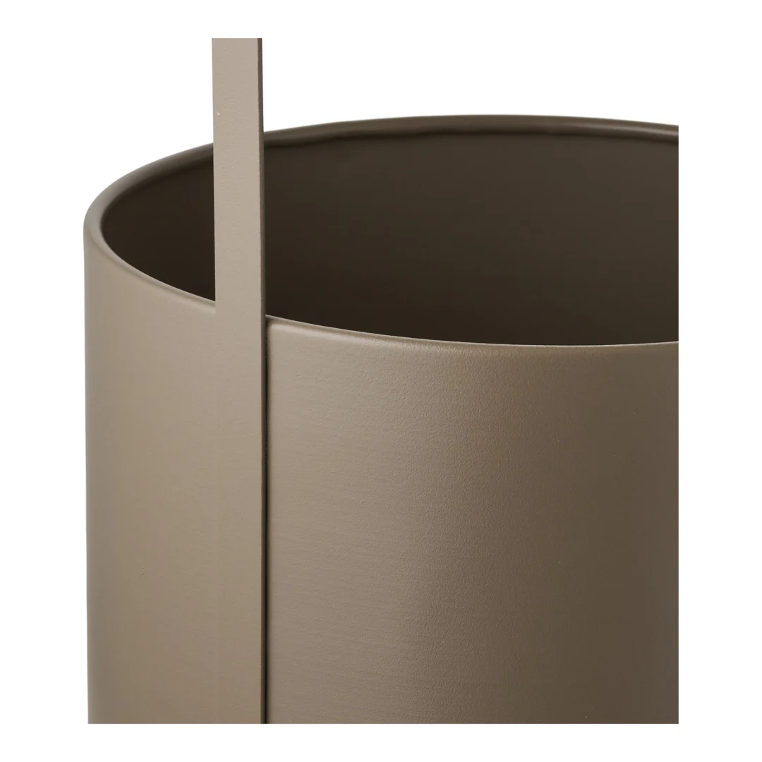 Bloempot Baullino Staal Bruin H35 cm - Set van 2 - Afbeelding 3