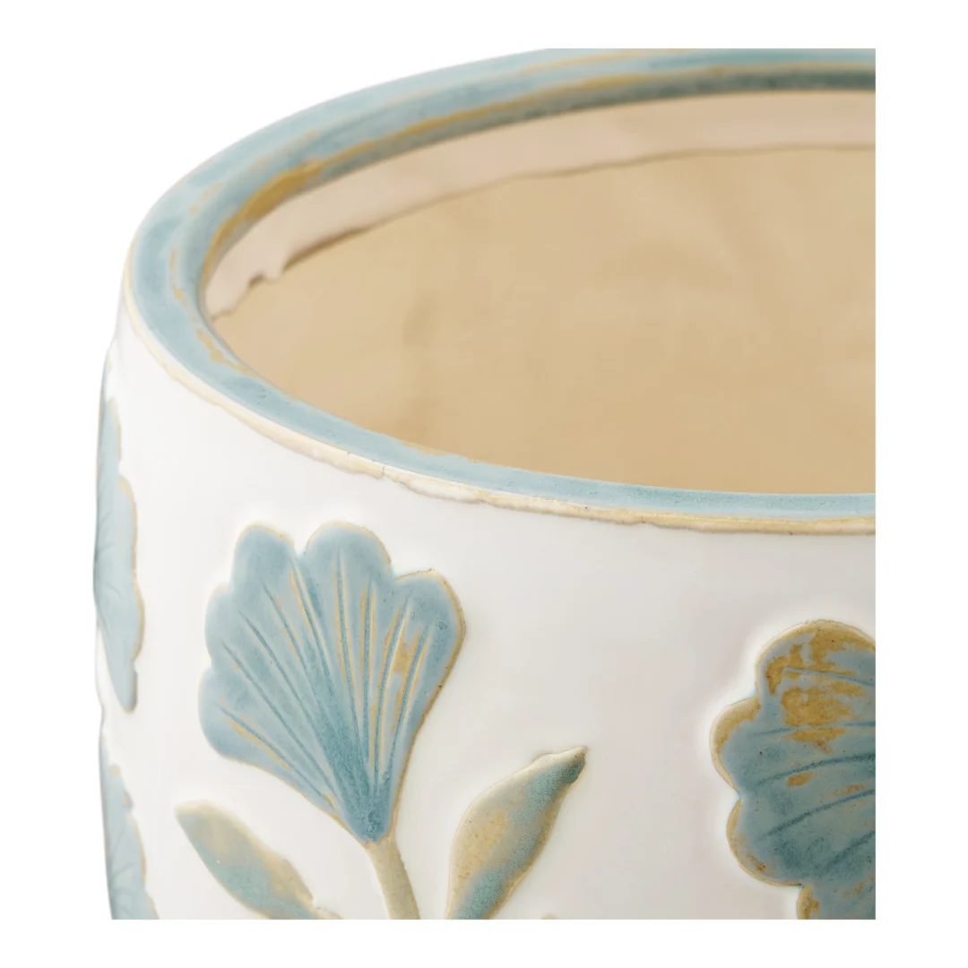 Bloempot Billum Keramiek Wit H17,5 cm - Afbeelding 3