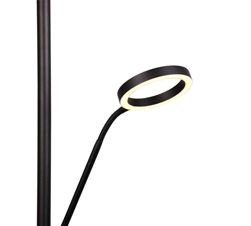 Vloerlamp Baaldon Mat Zwart H180 cm - Set van 3 - Afbeelding 2