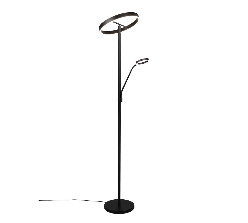 Vloerlamp Baaldon Mat Zwart H180 cm - Set van 3 - Afbeelding 4