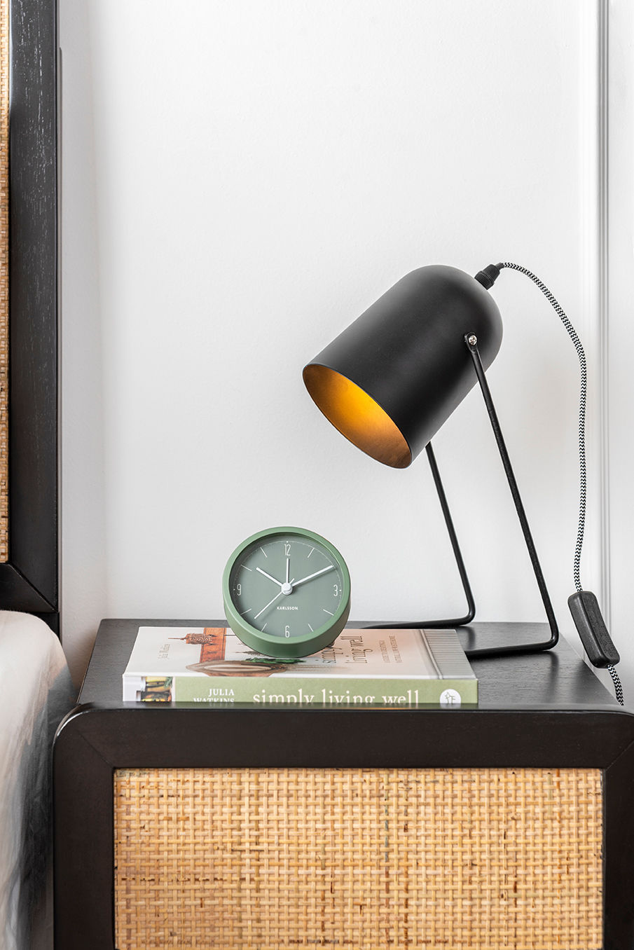 Tafellamp Zilvena Zwart H30 cm - Afbeelding 4