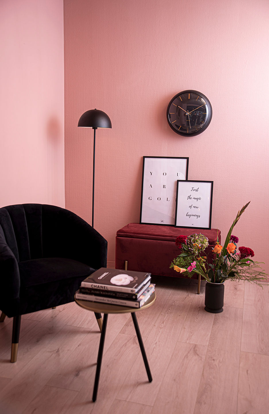 Stoel Raantum Velvet Zwart - Afbeelding 2
