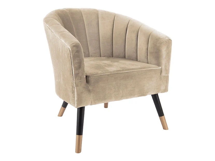 Stoel Teesonte Velvet Bruin - Afbeelding 2