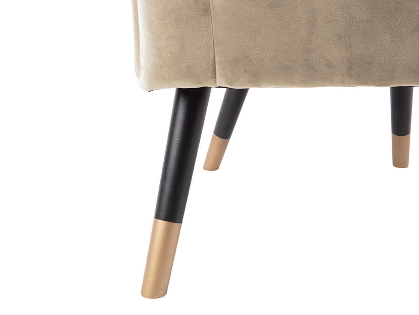 Stoel Teesonte Velvet Bruin - Afbeelding 4