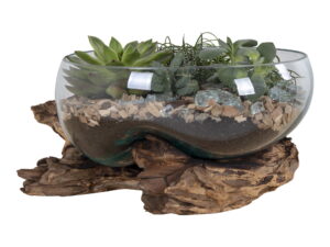 Vaas Trookine Teak Naturel H20 cm