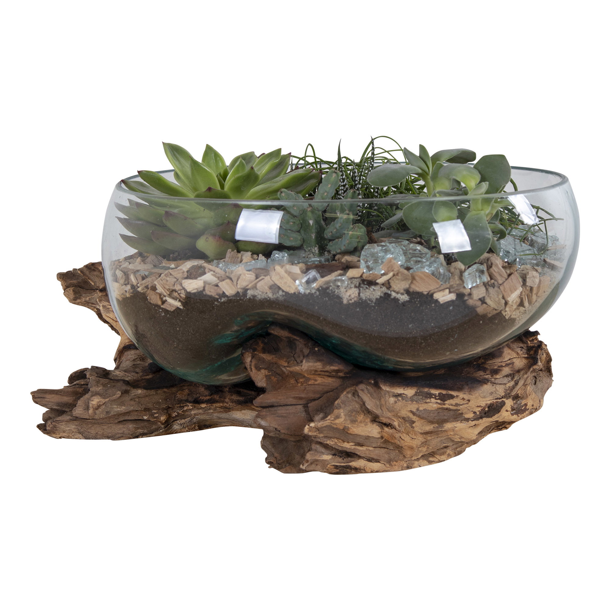 Vaas Trookine Teak Naturel H20 cm
