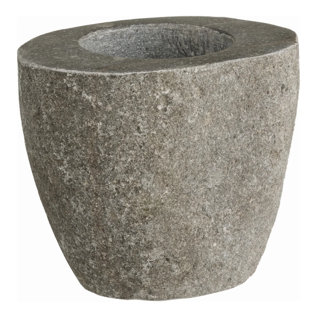 Opbergpot Riennira Steen Naturel H10 cm - Afbeelding 2